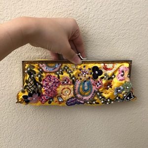 Yellow small clutch